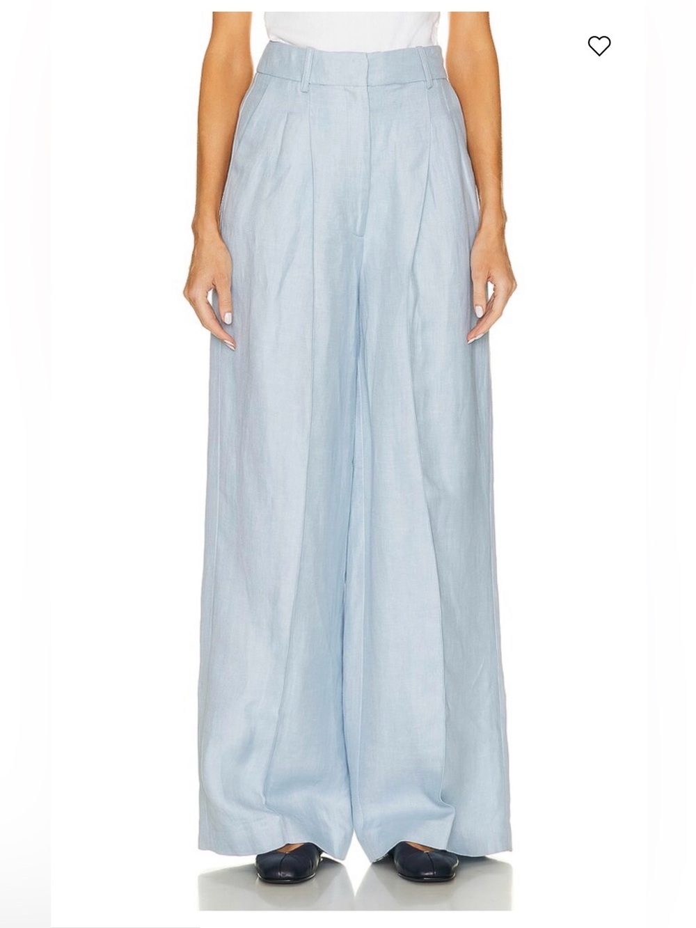 Loulou Studio Balsas Linen Pant in Sky
